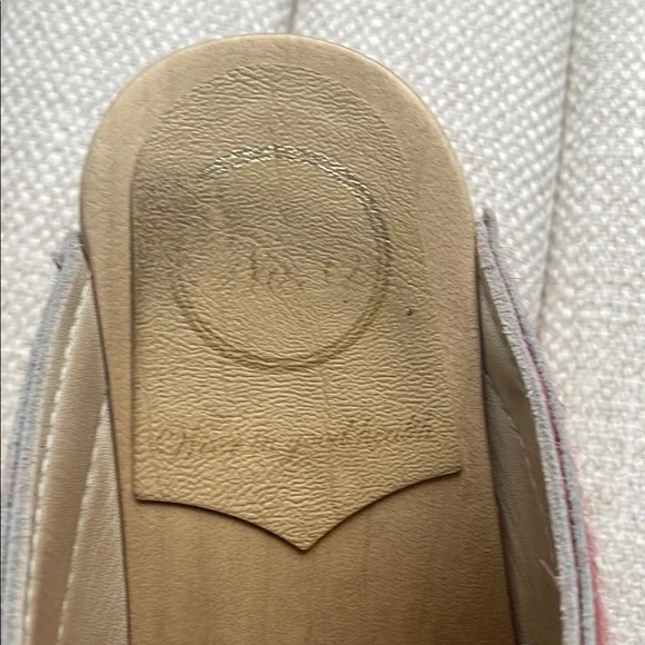 No. 6 coral pony hair Clogs - Picture 3 of 5